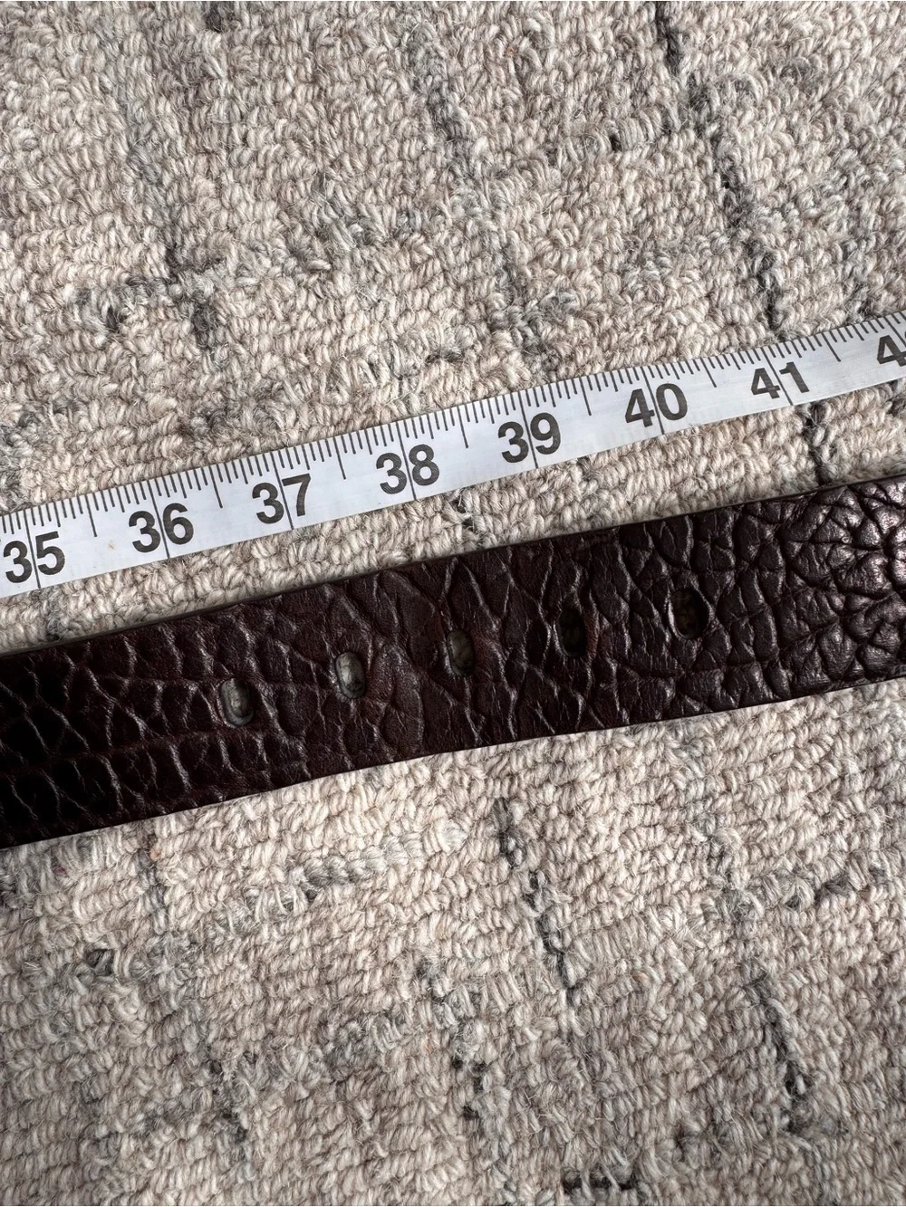 Torino Leather Company Tumbled Glove Cowhide Belt 38
